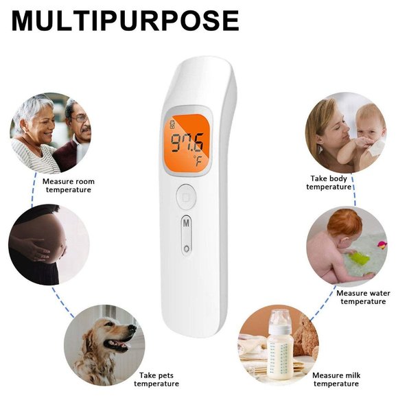 Digital Forehead Thermometer Non-Contact Safety Scan NEW - Picture 6 of 6